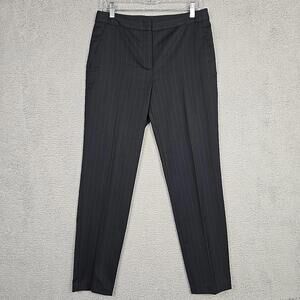 Charuel Women's Suits Black Straight Leg Striped Dress Pants - Size 6